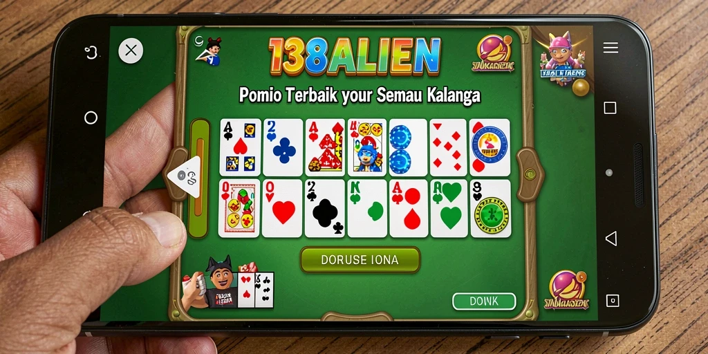 Screenshot permainan <strong>138ALIEN</strong> dengan tampilan kartu Domino yang memukau.