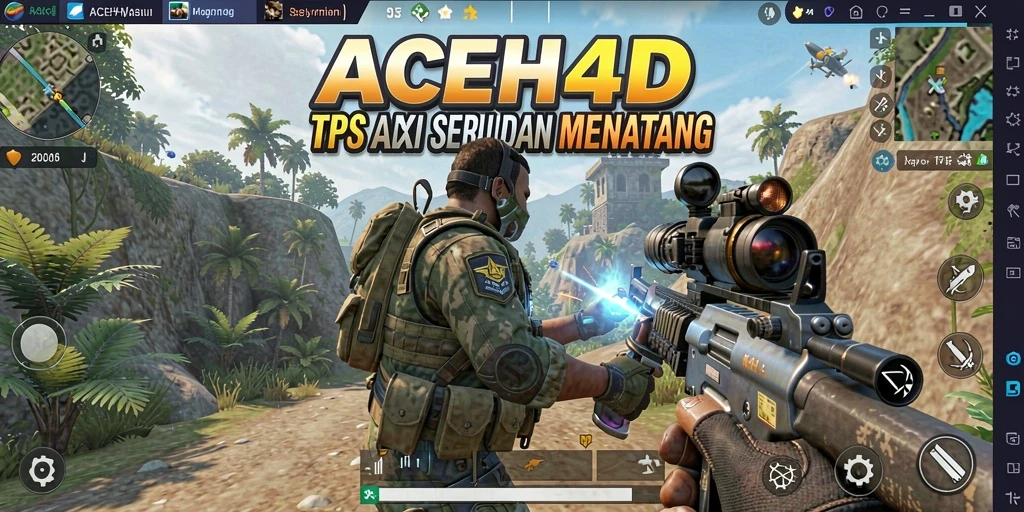 Tampilan gameplay <strong>ACEH4D</strong> yang mendebarkan dan penuh aksi.