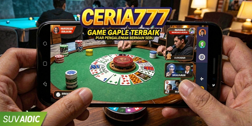Tampilan gameplay Gaple yang menarik dan interaktif di CERIA777.