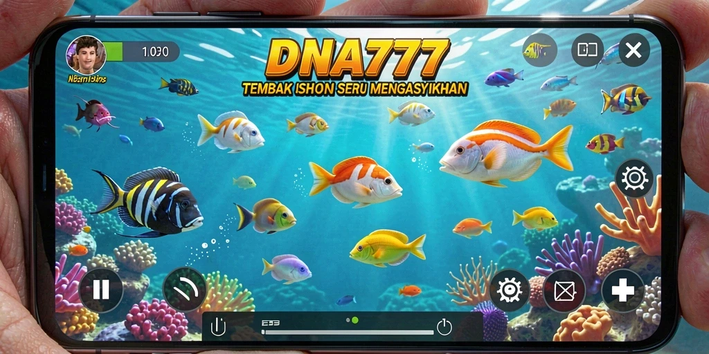 Gameplay seru dari game Tembak Ikan DNA777 yang menantang.