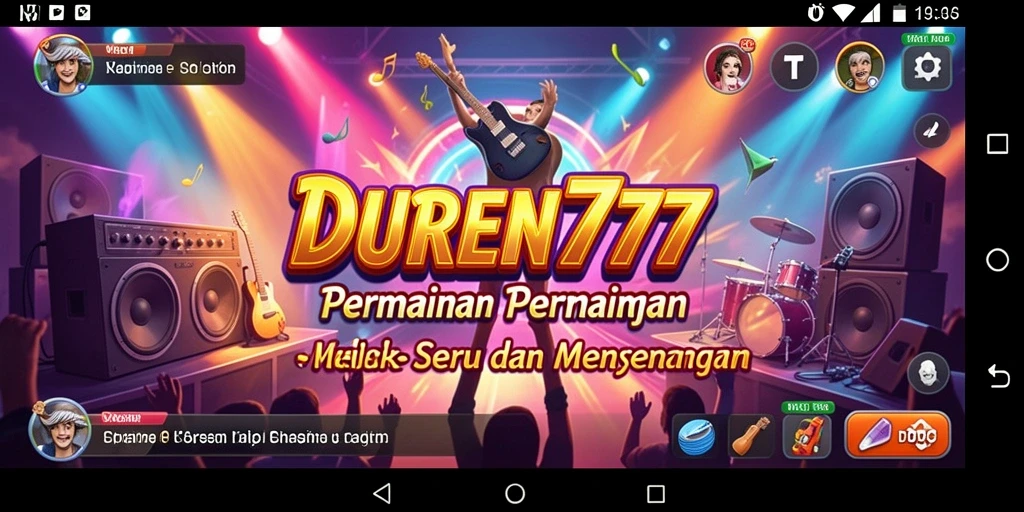 Tampilan gameplay DUREN777 yang mendebarkan dengan banyak pilihan lagu.