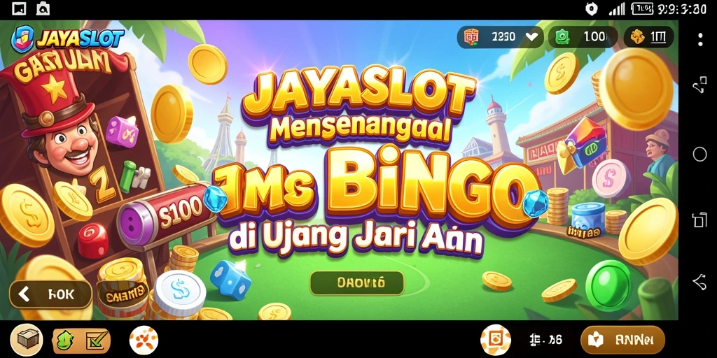 Screenshot gameplay Bingo yang menggembirakan di JAYASLOT.