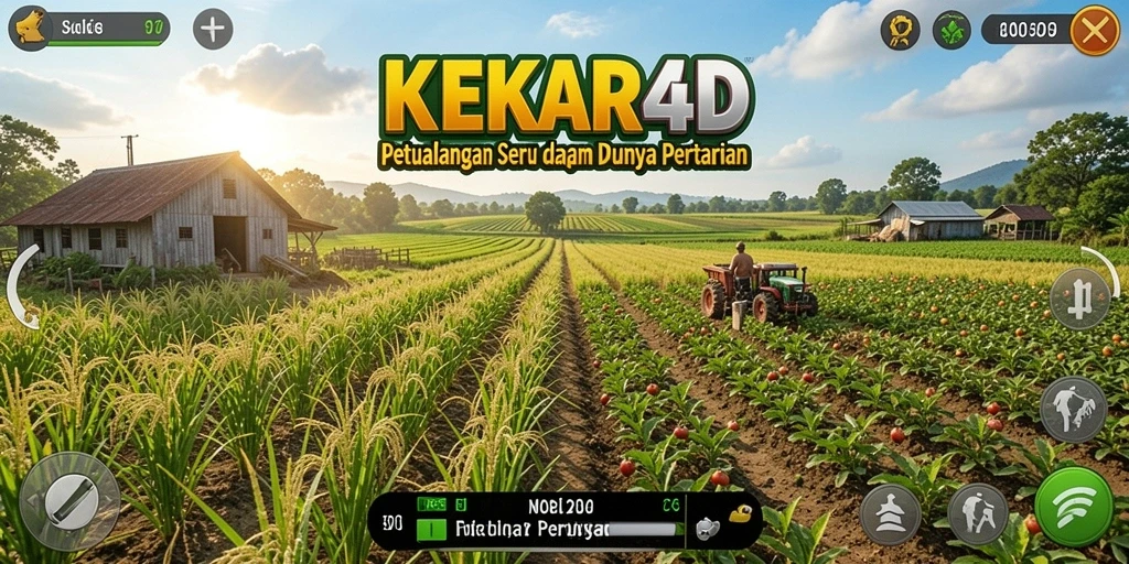 Gameplay seru di KEKAR4D dengan pemandangan kebun yang asri.