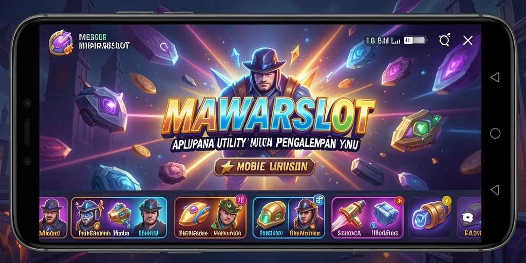 Tampilan antarmuka pengguna MAWARSLOT yang menarik dan intuitif.
