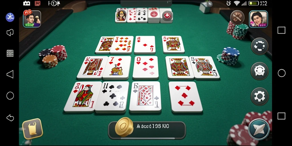 Tangkapan layar gameplay N32 yang menampilkan aksi seru permainan Domino.