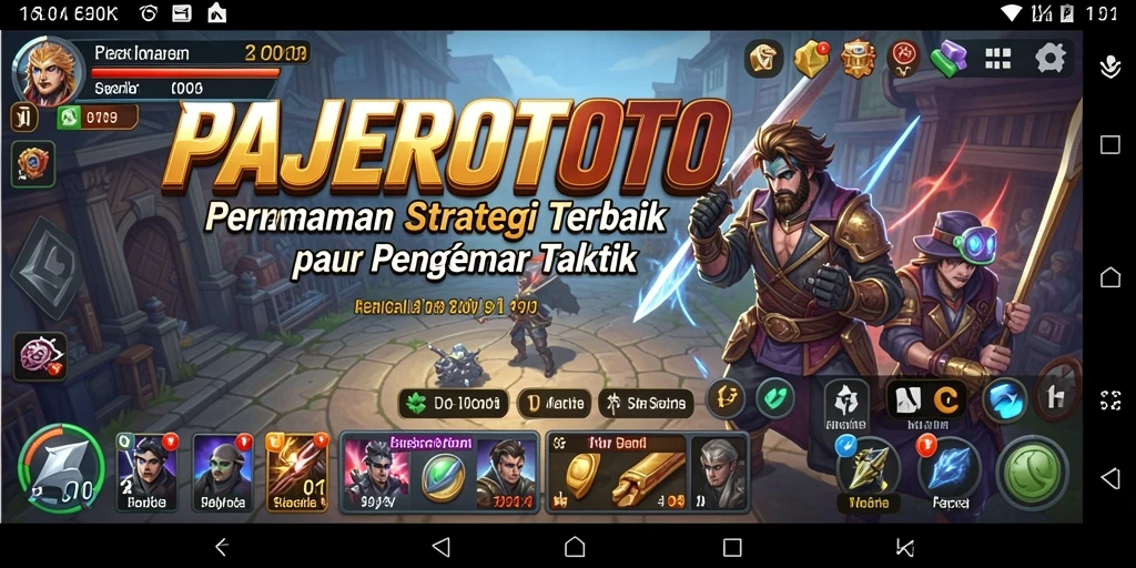 Screenshot utama PAJEROTOTO menunjukkan aksi strategi yang mendebarkan.