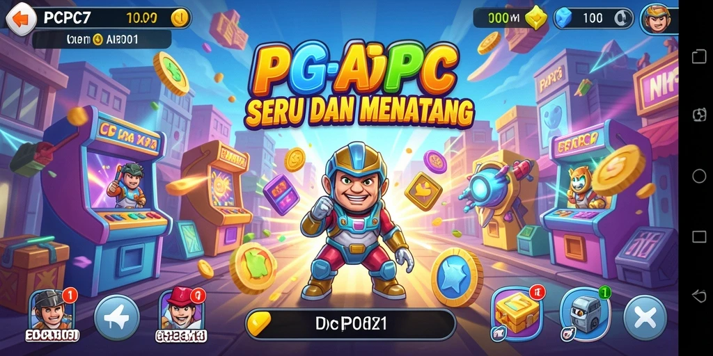 Tampilan gameplay seru dan menantang di PCPC7.