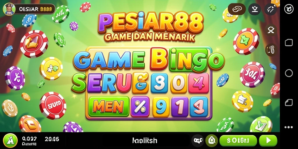 Tampilan gameplay seru dari PESIAR88 dengan fitur Bingo menarik.