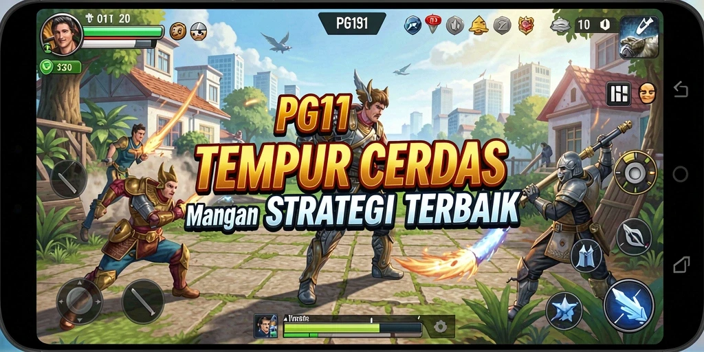 Tangkapan layar PG11 menampilkan strategi dan taktik dalam pertempuran.