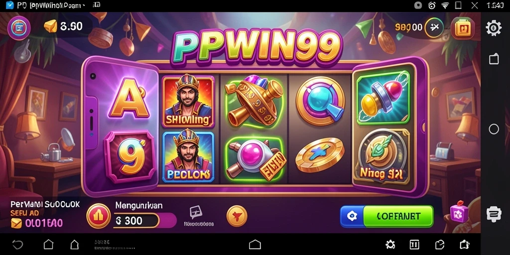 Tangkapan layar utama PPWIN99 menunjukkan pengalaman bermain slot yang seru dan menarik.