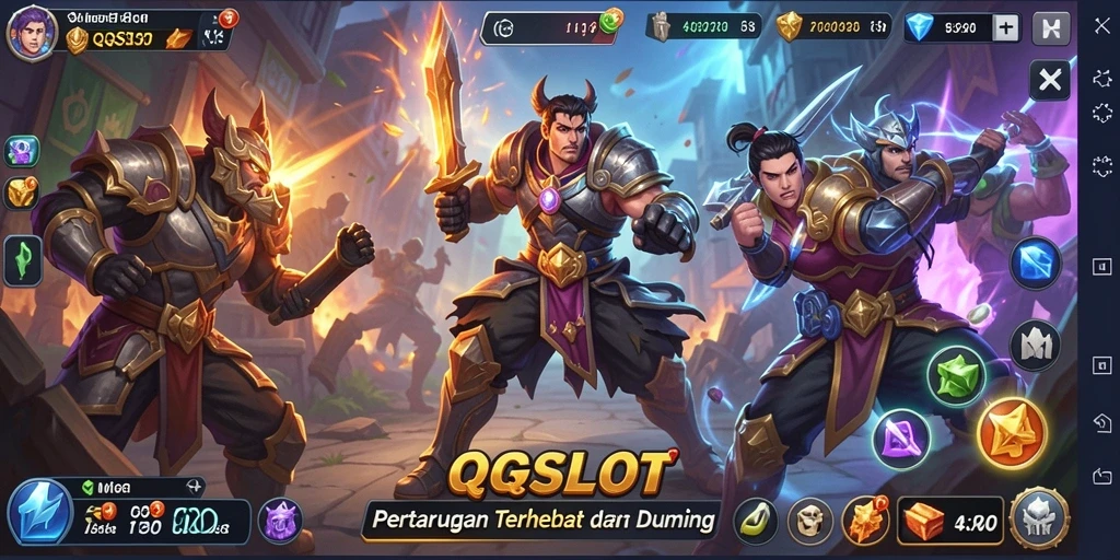 Tampilan gameplay QQSLOT yang mendebarkan dan penuh aksi.