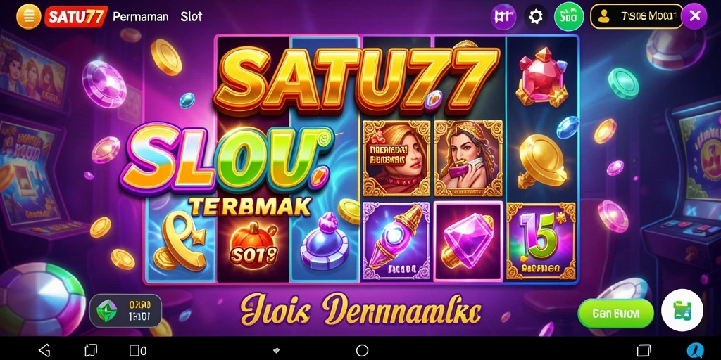 Tampilan gameplay SATU77 yang penuh warna dan menarik.