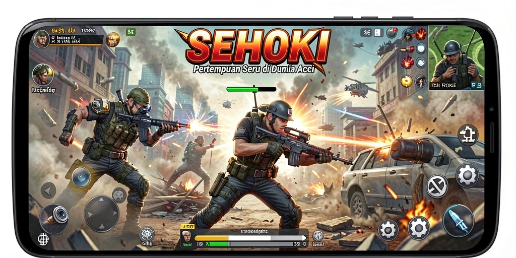 Tangkapan layar menampilkan pertempuran epik dalam SEHOKI.