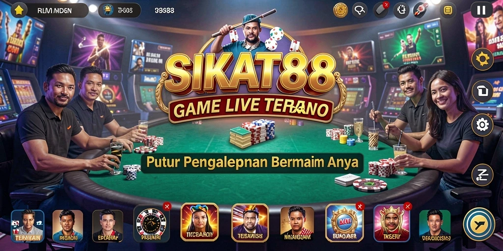 Tampilan gameplay Live Casino yang menarik di SIKAT88.
