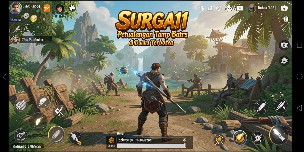 Gameplay menakjubkan dengan dunia terbuka yang luas di SURGA11.