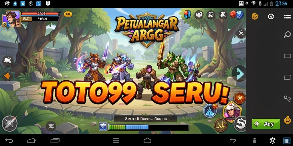 Tampilan gameplay epik dalam TOTO99 yang menakjubkan.