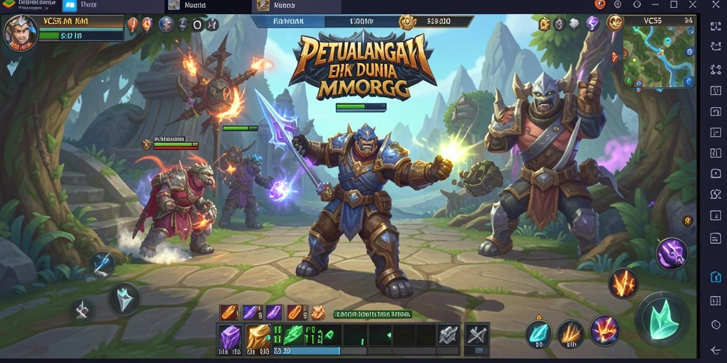 Tampilan gameplay <strong>VC55</strong> yang menarik dan mendebarkan dalam dunia MMORPG.