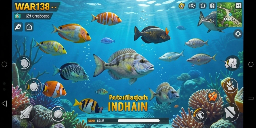 Screenshot gameplay Tembak Ikan WAR138 yang seru.