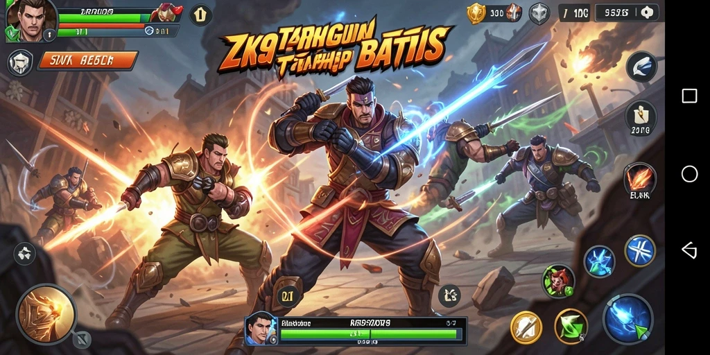 Gameplay ZK9 yang intens dan mendebarkan di arena pertarungan.