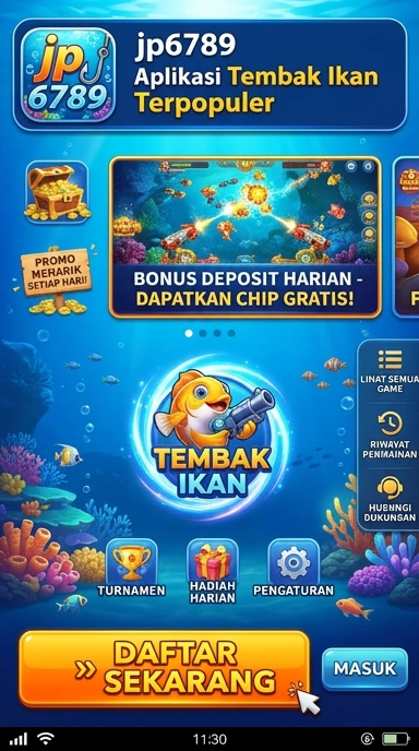 Antarmuka pengguna jp6789 yang sederhana dan bersih.